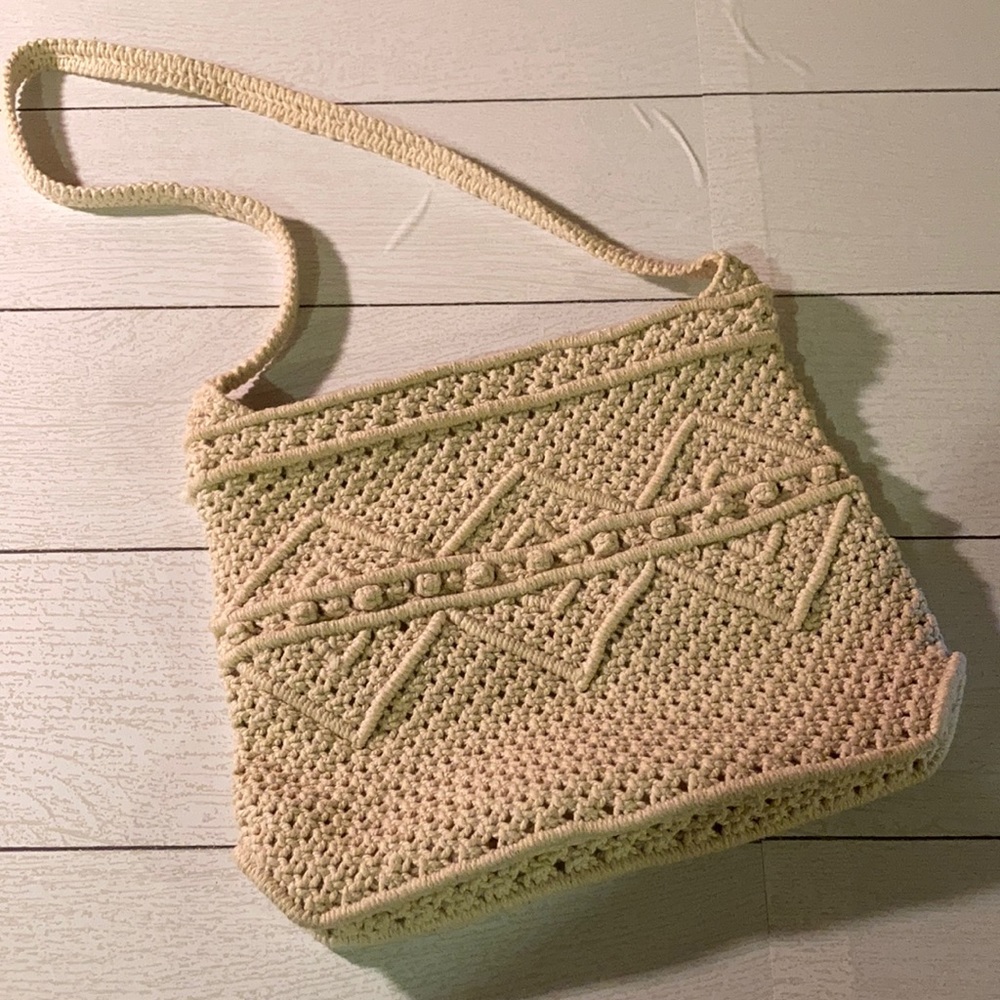 Vintage Macrame Purse Peoples Republic of China